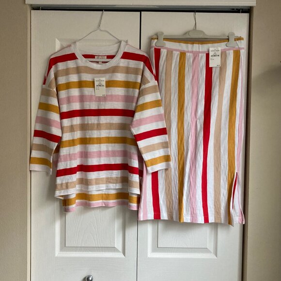 Stripe skirt/top set - Picture 2 of 14